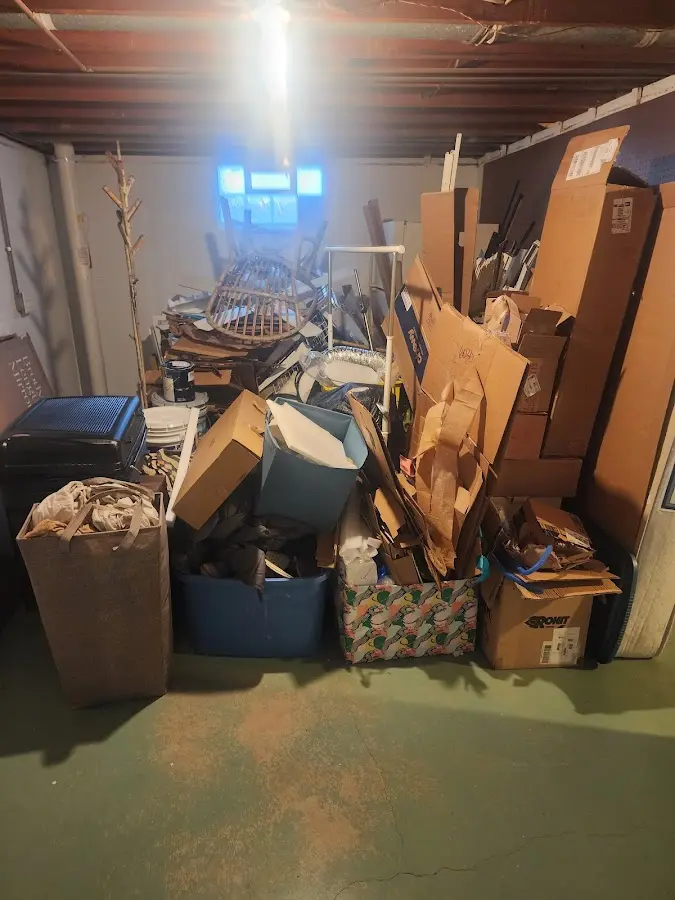 Roll-off dumpster container at job site for Yard Waste Dumpster Rental in Luling